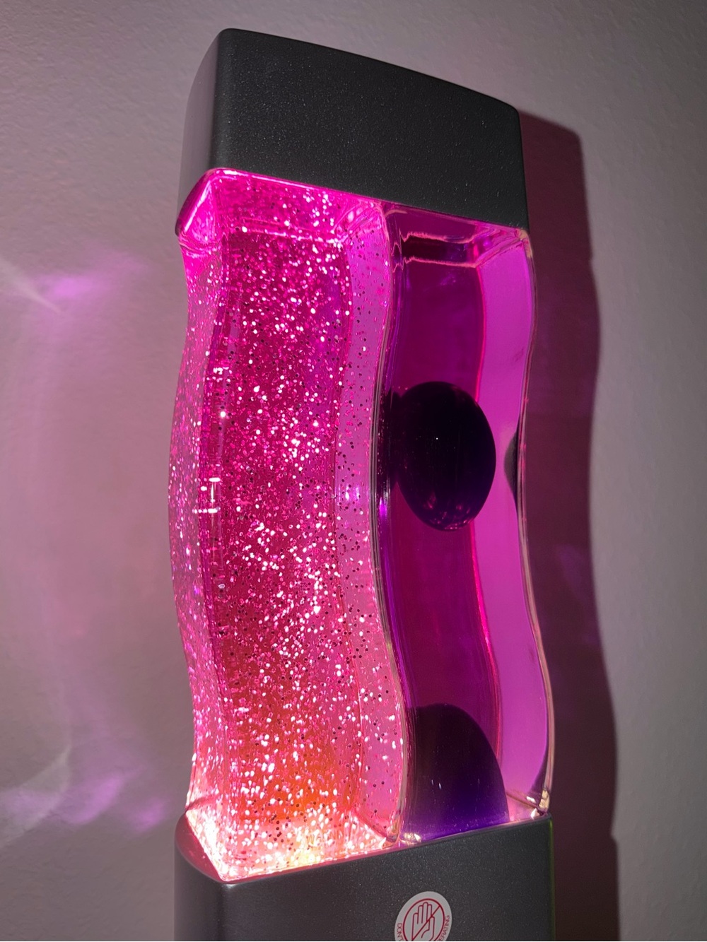 Retro vintage dual twin wavy lava glitter lamp